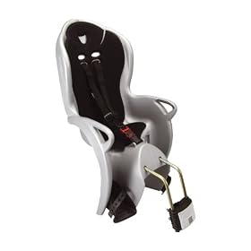 Hamax Kiss Bicycle Rear Carrier Child Seat silver and black
