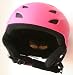 Pink Girls Protective Ski Helmet for skiing and snowboarding.          .          

STAY PROTECTED:
-	CE EN 1077 tested and certified: CEN, the European Committee for Standardization, was founded in 1961. It's major mission is to establish technical standards which promote free trade, as well as the safety of workers and consumers in the European Union;
-	Durable outer shell for impact protection;
-	Quick-adjust knob at the back for snug, comfortable and secure fit;          .          

STAY COMFORTABLE:
-	multiple air vents aid ventilation;
-	heavy internal padding;
-	padded ear covers provide warmth;
-	easily adjustable padded chin strap with quick-release micro-buckle;
-	lightweight: only 600g          .          

LOOK GREAT:
-	suitable for skiing and snowboarding;
-	goggle retaining clip;
-	more and more people are wearing ski helmets: there is no excuse not to.          .          

Fits 56-58 cm head circumference.  Helmet sizing is very simple. Take a tape measure and measure the circumference of your head just above your eyebrows. That's your helmet size.            .          

Our mission is to bring you high quality products at sensible prices.  Many see the word 'ski' as an excuse to double or triple prices, but not us!  We do great stuff at prices a normal family can afford.