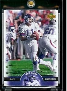 2005 Upper Deck Legends Phil Sims New York Giants Football Card #64 - Mint Condition - In Protective Display Case !!