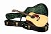 Guardian Vintage Hardshell Dreadnought Acoustic Guitar Case (Wood, Crushed Emerald Velvet Interior)