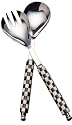 Shastra 10-1/2-Inch Server Set with Checkered Handles, 2 Pieces