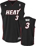 Miami Heat Dwyane Wade Men's Black NBA Replica Jersey, Large