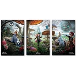 AliceinWonderland-Triptych(ThreePrints)22x34ArtPrintPoster