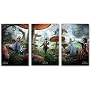 Alice in Wonderland - Triptych (Three Prints) 22"x34" Art Print Poster