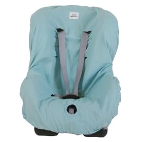 Dressy Dribbles Reversible Car Seat Cover - Blue (Toddler)