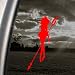 Sailor Moon Red Decal Sailor Saturn Truck Window Red Sticker