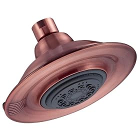 Danze D460007AC Six-Inch 450 Series Three-Function Showerhead, Antique Copper