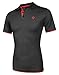 Coofandy Men's Casual Short Sleeve T-shirt Contrast Color Polo Shirts