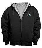San Jose Sharks Craftsman Zip Front Hooded Jacket - X-Large