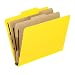 Pendaflex 2257Y Pendaflex Pressguard Classification Folders, Legal, 6-Section, Yellow, 10/Box
