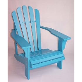 Caribbean blue painted cedar adirondack chair by 