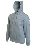 Fruit of the Loom pullover hooded sweatshirt Heather grey XL (44 - 46 inch chest)