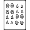 christmas assort. Hard Candy Mold: 3 Count