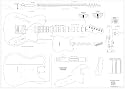 Full Scale Plans for the Fender Telecaster 1969 Thinline Electric Guitar