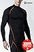 TM-T32-BO_Small j-m Tesla Men's Thermal Fleece Coldgear Compression Baselayer Mock Long Sleeve T Shirts T32
