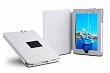 iPad leather case white