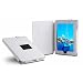 Deluxe Leather multi-view Case/Folio with Stand Feature for Apple iPad 16GB, 32GB, 64GB WiFi + Wifi 3G (White)