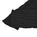 Long Fingerless Gloves,Morecome Winter Wrist Arm Hand Warmer Knitted Mitten (Black)