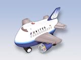 United Airlines Bump 'N Go Airplane