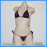 SEXY BRAZILIAN THONG BIKINI (Stunning Black) A/B Cup