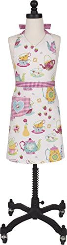 Handstand Kitchen Child's 100% Cotton 'Spring Tea Party' Apron with Patch Pocket