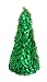 19" Green Curly Tinsel Christmas Tree Tabletop Decoration
