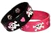 Pink Pirate Girl Rubber Bracelets (1 dz)