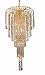 Elegant Furniture Falls 9 Light Gold Chandelier Clear Elegant Cut Crystal