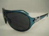 Kitchen & Housewares : Clear Blue Plastic Aviator Sunglasses with Metal Side Detail