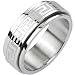 Spikes 316L Stainless Steel Tribe Maze Center Spinner Ring