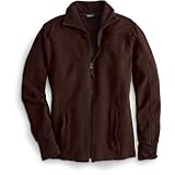 Sueded French Terry Full-Zip Mockneck