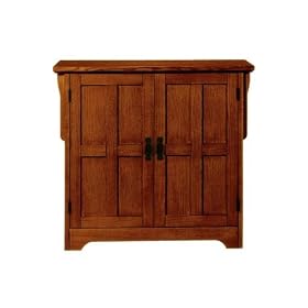 Craftsman 32w Two - door Lowboy With Wood Doors, TWO-DOOR, DARK OAK