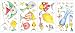 Sea Creatures Tropical Fish Bath Wall Stickers