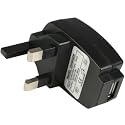 Black Mains USB Travel Charger