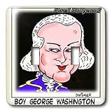 Londons Times Funny Panel Hollywood Cartoons - Boy George Washington - Light Switch Covers - double toggle switch