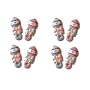 Baby Shower Cake Decorations (32808) - Baby Rattles Shaped Edible Hard Sugar Decorations (8 pcs)