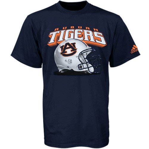 adidas Auburn Tigers Navy Blue Big Helmet T-shirt