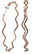 3"MEGA HIP HOP HOOPS! Wave Cut Copper Finished Hoop Earrings