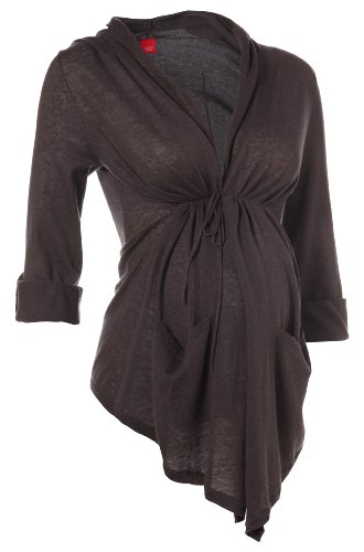 ESPRIT Maternity Damen Umstandsmode Pullover/ Strickjacke A84505, Gr. 42 (XL), Braun (200  Preisvergleich
