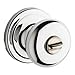 Kwikset Hancock Bed/Bath Knob in Polished Chrome