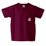 Washington State Cougars NCAA Classic Scrub 1 Pocket Top ( Crimson) (X Small)