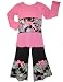AnnLoren Girls Boutique Pink & Black Floral Outfit
