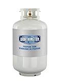 Worthington 303954 30-Pound Steel Propane Cylinder With Type 1 With Overflow Prevention Device Valve