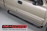 RealTruck Elite Series Side Nerf BarsBlack Powder CoatChevroletAvalanche2007 to 2009