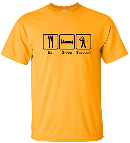 EatSleepTee Men's Eat Sleep Baseball T-Shirt
