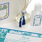 Reed Diffuser in Hand Blown Glass Bottle, Hyacinth Seda France