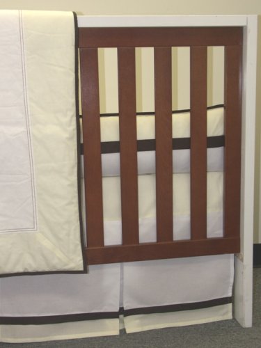 Bacati - Metro Yellow/Brown 4 Pc. Crib Bedding Set