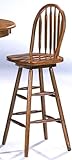 Tribune Arrow Oak Swivel Bar Stool