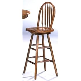 Click here to buy Tribune Arrow Oak Swivel Bar Stool by Home Furniture and Decor.