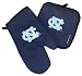 UNC University of North Carolina Logo Oven Mitt and Logo Potholder Set for Kitchen Tailgating or Barbecue Pot Holder College NCAA Licensed Kitchen Tailgating Accessories make Great Unique GIFT IDEAS for HIM or HER, College Students Fans Men Ladies Woman
